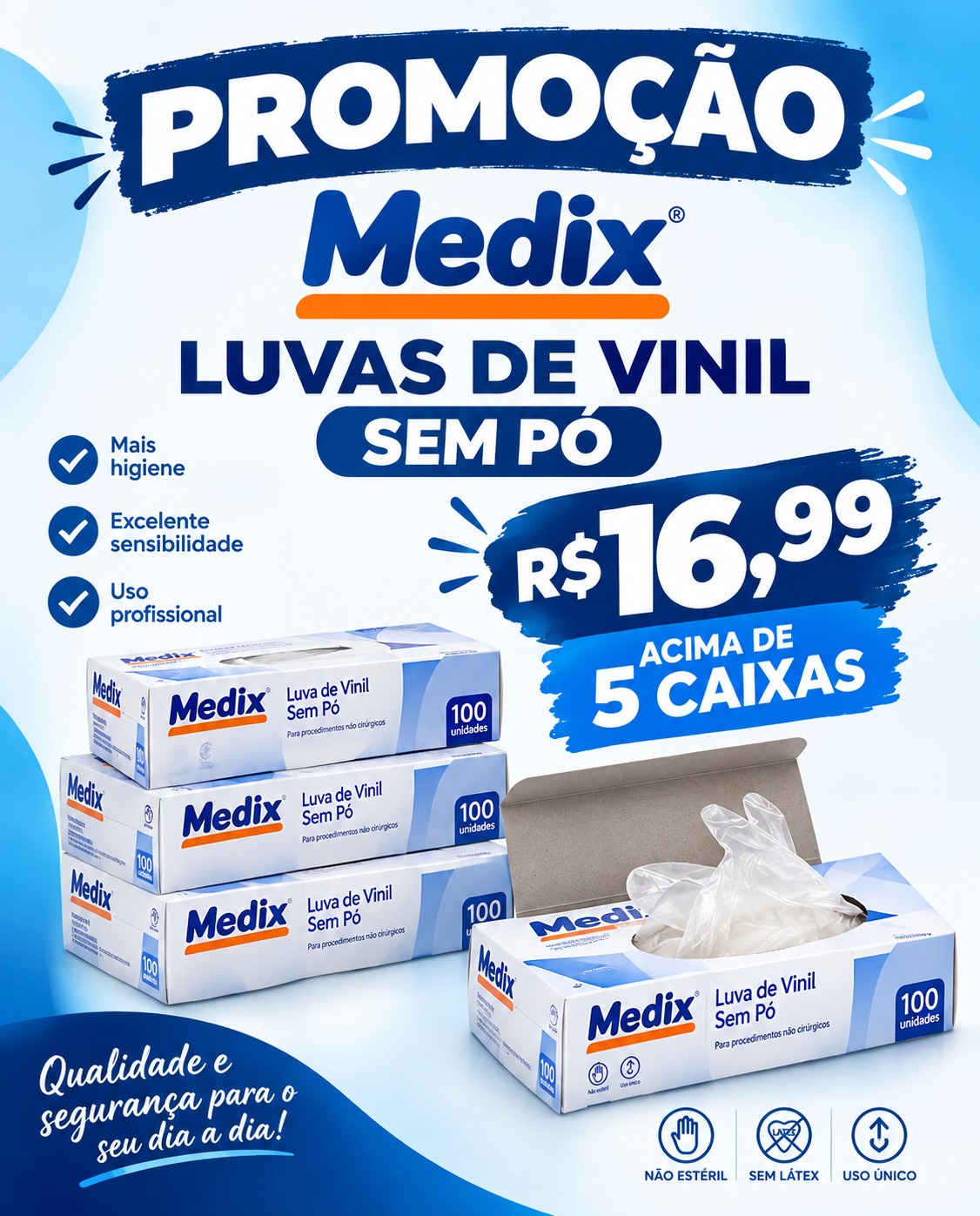 Luva Vinil 
