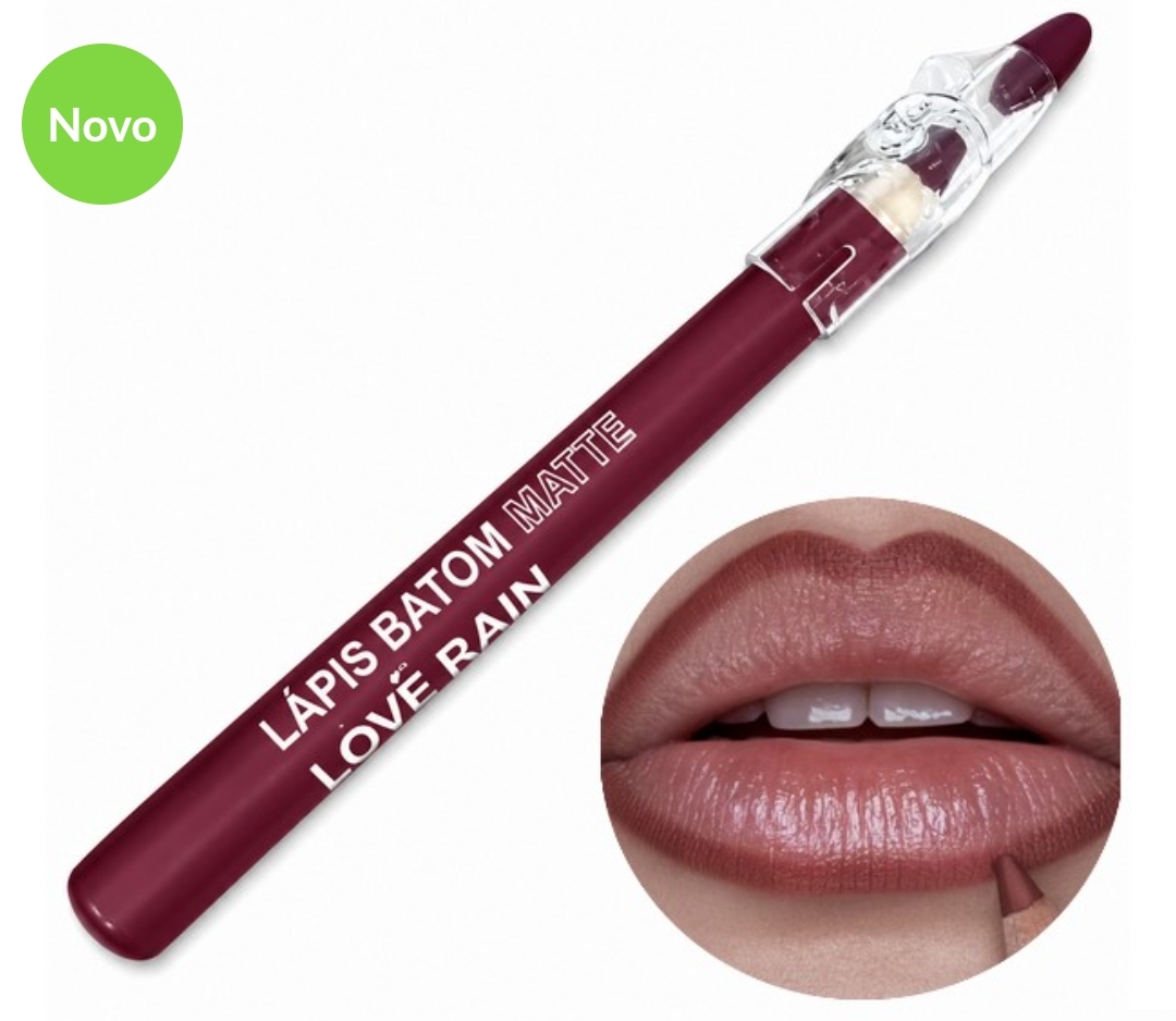 Lápis batom matte Love Rain de alta pigmentação