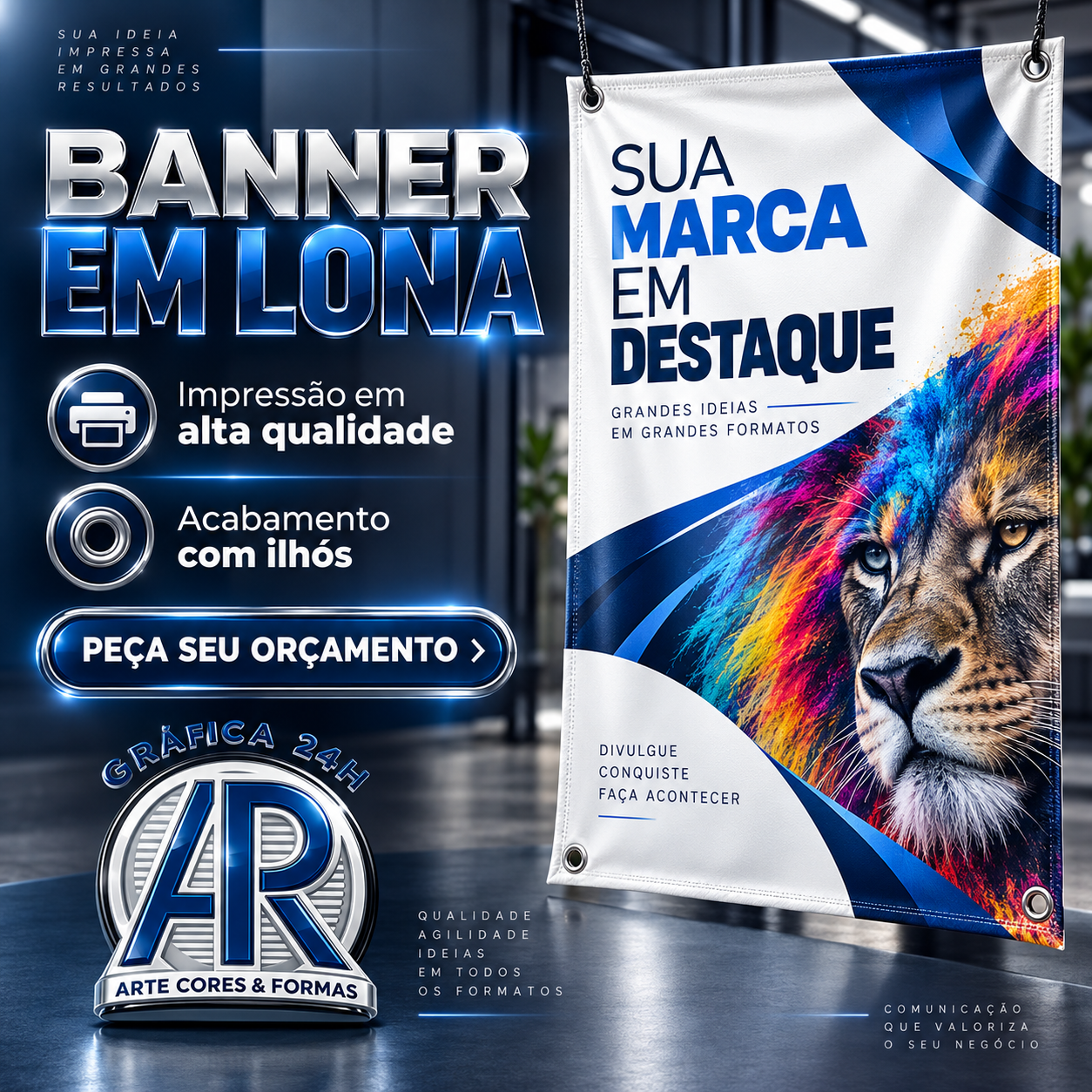 Banner personalizado sob medida