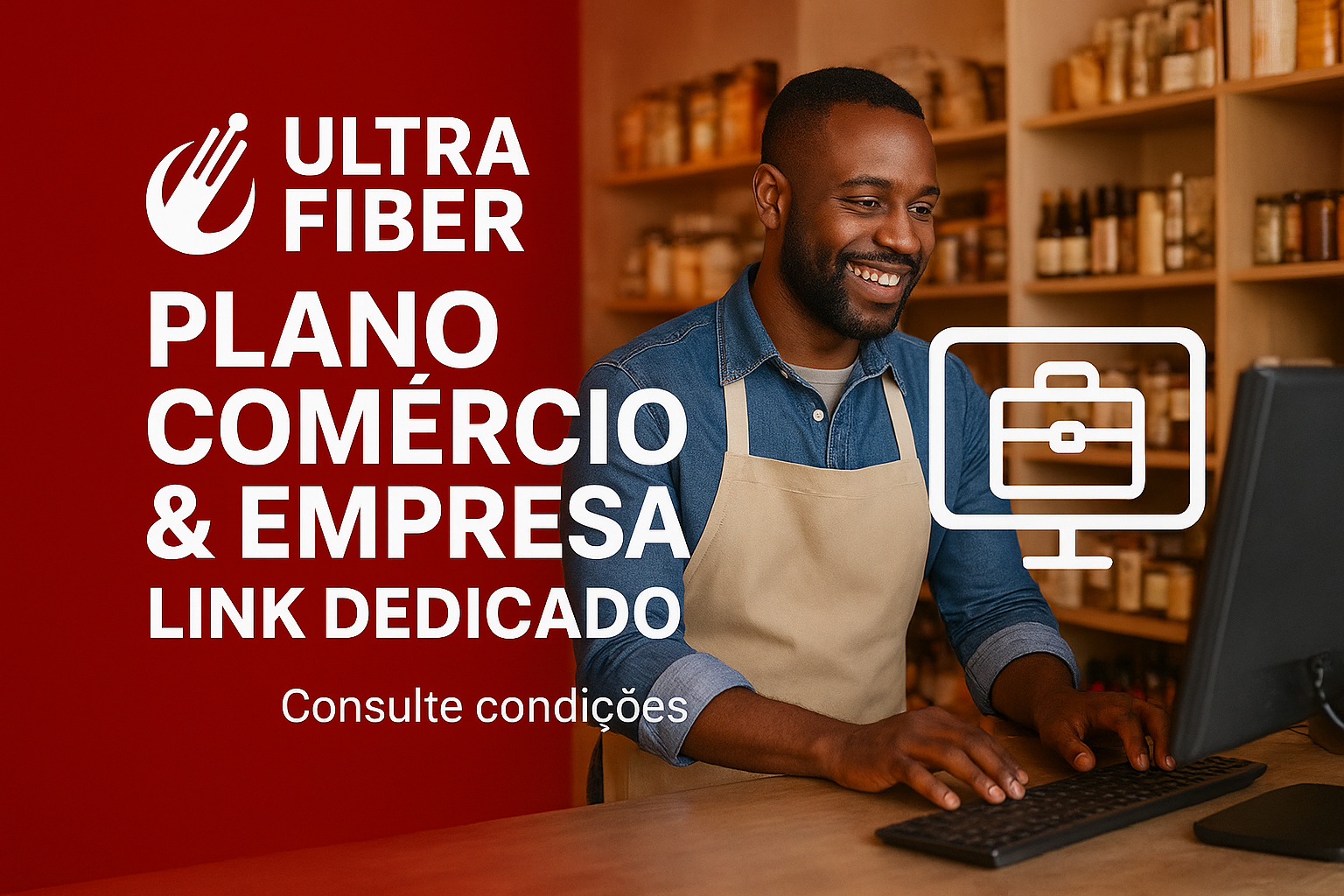 Link dedicado de internet fibra óptica para empresas