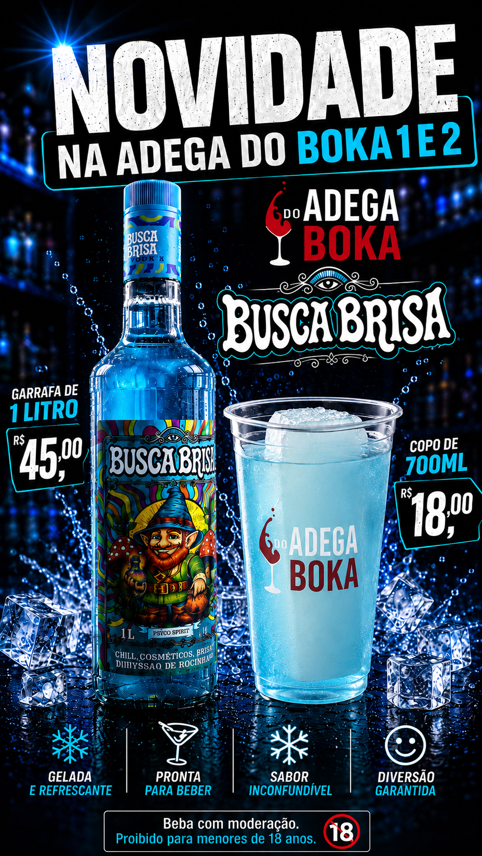 Busca Brisa 700 ml com rum e infusão de botânicos