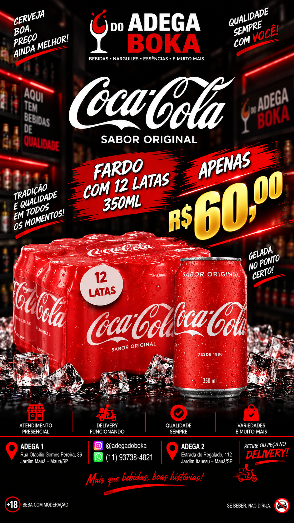 Refrigerante Coca-Cola sabor original fardo com 12 latas de 350 ml